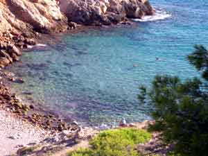 Playa Cala Ti Ximo a small cove