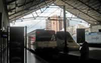 3 Trains in Alicante RENFE Train Station