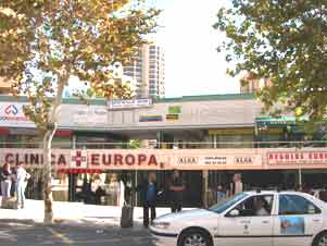 Europa shopping centre - location of Alsa ticket office