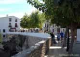 Guadalest rear city wall and square