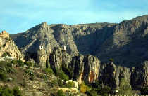 Guadalest  from the South a short distance