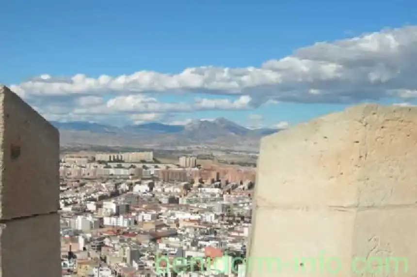 Castillo Santa Barbara Battlement and inland view